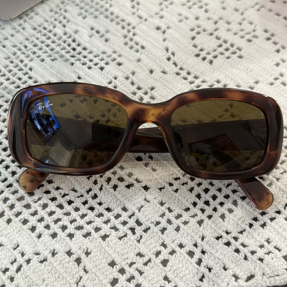 Ray-Ban Unisex Rectangular Tortoise Sunglasses Rb… - image 3